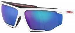 Gafas de Sol - Prada Linea Rossa - SPS 07YS - 15K08R  WHITE BLACK RUBBER // BLUE MIRROR