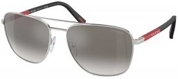 Gafas de Sol - Prada Linea Rossa - SPS 54ZS - 1BC02M  SILVER // GREY GRADIENT MIRROR SILVER