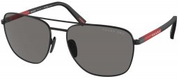 Gafas de Sol - Prada Linea Rossa - SPS 54ZS - 1BO02G  MATTE BLACK // DARK GREY POLARIZED