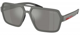 Gafas de Sol - Prada Linea Rossa - SPS A06S - 16X7W1  GREY METAL // GREY MIRROR SILVER
