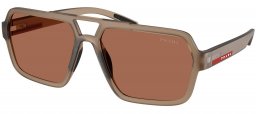 Gafas de Sol - Prada Linea Rossa - SPS A06S - 29F50A  MATTE TRANSPARENT BROWN // BROWN TUNING