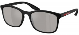 Gafas de Sol - Prada Linea Rossa - SPS A08S - 1BO2B0  MATTE BLACK // LIGHT GREY MIRROR SILVER