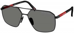 Gafas de Sol - Prada Linea Rossa - SPS A50S - 1BO02G  MATTE BLACK // DARK GREY POLARIZED