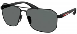 Gafas de Sol - Prada Linea Rossa - SPS A53S - DG05Z1  MATTE RUBBER BLACK // DARK GREY POLARIZED