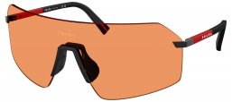 Gafas de Sol - Prada Linea Rossa - SPS B50S - 1BO90U  MATTE BLACK // ORANGE