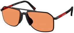 Gafas de Sol - Prada Linea Rossa - SPS B51S - 1BO90U  MATTE BLACK // ORANGE
