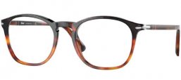 Lunettes de vue - Persol - PO3007VM - 1160 TORTOISE DARK LIGHT BROWN