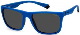Sunglasses - Polaroid - PLD 2141/S - DOF (M9) MATTE BLUE BLACK // GREY POLARIZED
