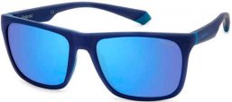 Sunglasses - Polaroid - PLD 2141/S - VGL (5X) MATTE BLUE AZURE // GREY BLUE MIRROR POLARIZED