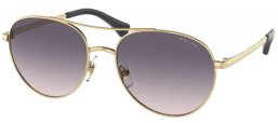 Sunglasses - RALPH Ralph Lauren - RA4135 - 900436 SHINY GOLD // PINK GRADIENT GREY