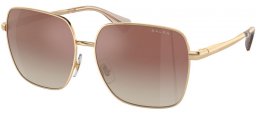 Sunglasses - RALPH Ralph Lauren - RA4142 - 9116B8  SHINY PALE GOLD // BROWN GRADIENT MIRROR
