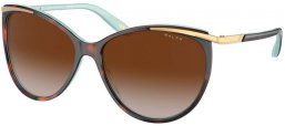 Lunettes de soleil - RALPH Ralph Lauren - RA5150 - 601/3B HAVANA AQUAMARINE // BROWN GRADIENT