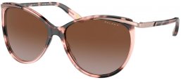 Lunettes de soleil - RALPH Ralph Lauren - RA5150 - 6058T5  PINK HAVANA // BROWN GRADIENT POLARIZED