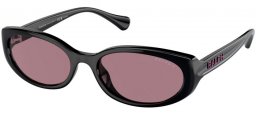 Sunglasses - RALPH Ralph Lauren - RA5306U - 5001LA  SHINY BLACK // PURPLE POLARIZED