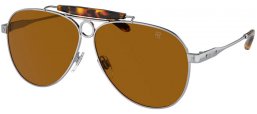 Sunglasses - Ralph Lauren - RL7078 THE COUNRTYMAN - 900133  SILVER // BROWN