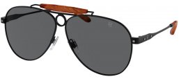 Sunglasses - Ralph Lauren - RL7078 THE COUNRTYMAN - 9304B1  MATTE BLACK // GREY