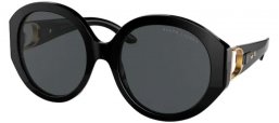 Sunglasses - Ralph Lauren - RL8188Q - 500187 SHINY BLACK // DARK GREY