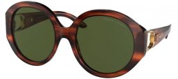 Gafas de Sol - Ralph Lauren - RL8188Q - 500771 SHINY STRIPED HAVANA // BOTTLE GREEN