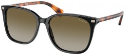 Sunglasses - RALPH Ralph Lauren - RA5293 VVCV - 60378E  SHINY BLACK // GREEN GRADIENT
