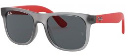 Frames Junior - Ray-Ban® Junior Collection - RJ9069S - 705987 RUBBER TRANSPARENT GREY // DARK GREY