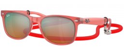 Frames Junior - Ray-Ban® Junior Collection - RJ9052S - 7145A8  OPAL RED // BROWN ORANGE MIRROR