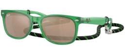 Frames Junior - Ray-Ban® Junior Collection - RJ9052S - 71465A  OPAL GREEN // LIGHT BROWN GOLD MIRROR