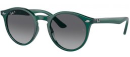 Frames Junior - Ray-Ban® Junior Collection - RJ9064S - 7130T3  OPAL GREEN // GREY GRADIENT POLARIZED