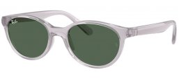 Lunettes Junior - Ray-Ban® Junior Collection - RJ9080S - 717171  TRANSPARENT GREY // DARK GREEN
