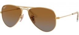 Lunettes Junior - Ray-Ban® Junior Collection - RJ9506S - 223/T5 GOLD // BROWN GRADIENT POLARIZED