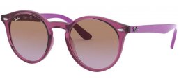 Lunettes Junior - Ray-Ban® Junior Collection - RJ9064S - 706468 TRANSPARENT FUXIA // VIOLET BROWN GRADIENT