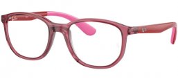 Lunettes Junior - Ray-Ban® Junior Collection - RY1619 - 3777 TRANSPARENT PINK ON RUBBER PINK