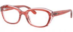 Lunettes Junior - Ray-Ban® Junior Collection - RY1636 - 3988 STRIPED PINK ON TRANSPARENT PINK