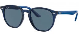 Gafas Junior - Ray-Ban® Junior Collection - RJ9070S - 707680 TRANSPARENT BLUE // DARK BLUE