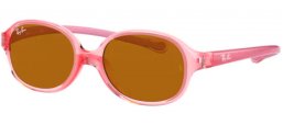 Gafas Junior - Ray-Ban® Junior Collection - RJ9187S - 7080/3 TRANSPARENT LIGHT RED // BROWN