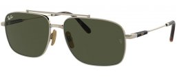 Sunglasses - Ray-Ban® - Ray-Ban® RB8096 MICHAEL TITANIUM - 926531  ARISTA // GREEN