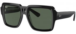 Sunglasses - Ray-Ban® - Ray-Ban® RB4408 MAGELLAN - 667771  BLACK // DARK GREEN