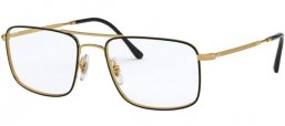 Frames - Ray-Ban® - RX6434 - 2946 TOP BLACK ON GOLD