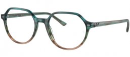 Lunettes de vue - Ray-Ban® - RX5395 THALIA - 8252  STRIPED BLUE AND GREEN