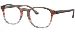 Monturas - Ray-Ban® - RX5417 - 8251  STRIPED BROWN AND RED