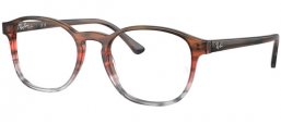 Frames - Ray-Ban® - RX5417 - 8251  STRIPED BROWN AND RED