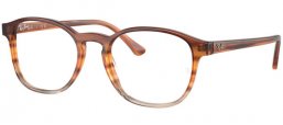 Monturas - Ray-Ban® - RX5417 - 8253  STRIPED BROWN AND YELLOW
