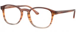 Frames - Ray-Ban® - RX5417 - 8253  STRIPED BROWN AND YELLOW