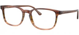 Lunettes de vue - Ray-Ban® - RX5418 - 8255  STRIPED BROWN AND GREEN