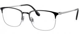 Monturas - Ray-Ban® - RX6494 - 2861  BLACK ON SILVER