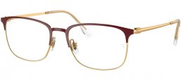Monturas - Ray-Ban® - RX6494 - 3156  BURGUNDY RED ON GOLD