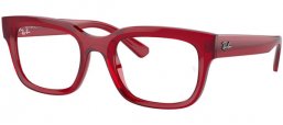 Monturas - Ray-Ban® - RX7217 CHAD - 8265  TRANSPARENT RED