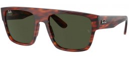 Sunglasses - Ray-Ban® - Ray-Ban® RB0360S DRIFTER - 954/31 STRIPED HAVANA // GREEN