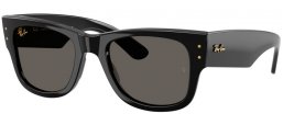 Sunglasses - Ray-Ban® - Ray-Ban® RB0840S MEGA WAYFARER - 6826J5  BLACK // DARK GREY