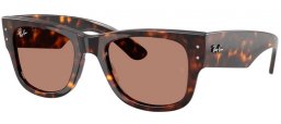 Sunglasses - Ray-Ban® - Ray-Ban® RB0840S MEGA WAYFARER - 902/1A  HAVANA // LIGHT VIOLET