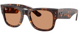 Sunglasses - Ray-Ban® - Ray-Ban® RB0840S MEGA WAYFARER - 902/53 HAVANA // BROWN